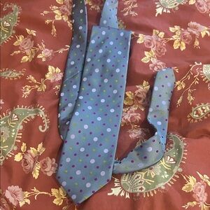 Ted Baker Blue and Purple Polka Dot Silk  Tie